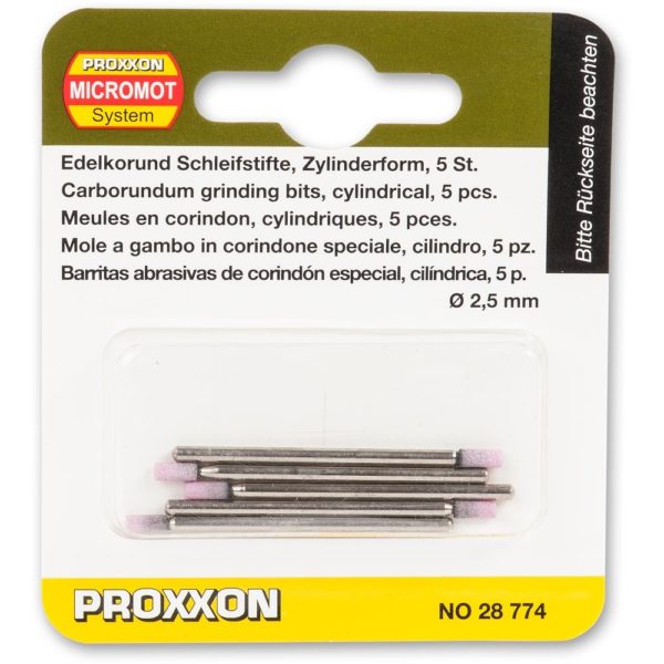Proxxon Corundum Grinding Bit Cylinder 2.5mm Dia. (Pkt 5) 202341