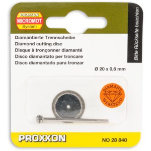 477258 x Proxxon Reinforced Aluminium Oxide Cutting Discs & Arbor Pkt 5 38mm 