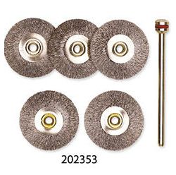 Proxxon  Wire Wheel Brush - Steel 22 mm (Pkt 5) 202353