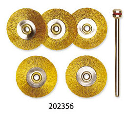 Pkt 5 202353 Proxxon Wire Wheel Brush Steel 22 mm Ref: 28952 