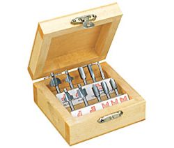 Proxxon 10 Piece Router Bit Set 475319