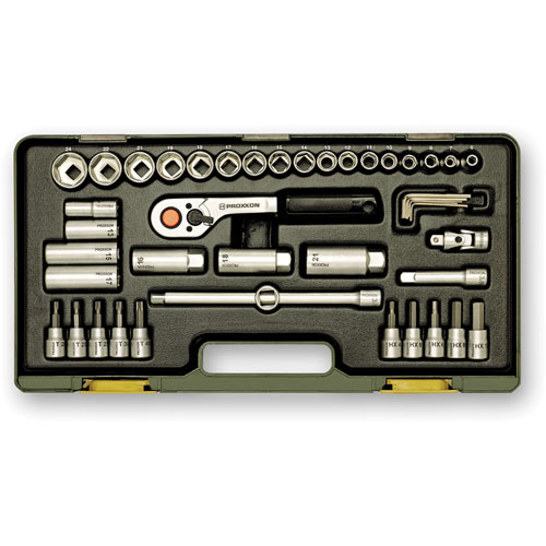 Proxxon 44 Piece 3/8" Drive Compact Socket Set