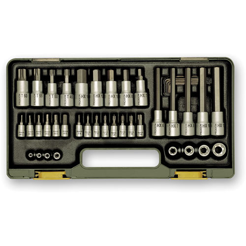 Proxxon 41 Piece Special Socket Set for Torx & Hex