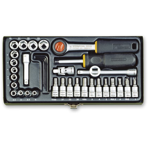 Proxxon 36 Piece Precision Engineer's Socket Set