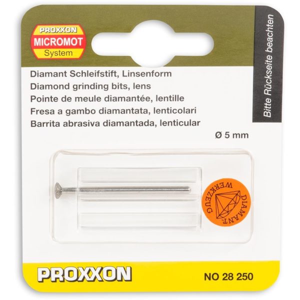 Proxxon Diamond grinding bits - Diamond Lenticular - 5.0mm 477520- SORRY OUT OF STOCK
