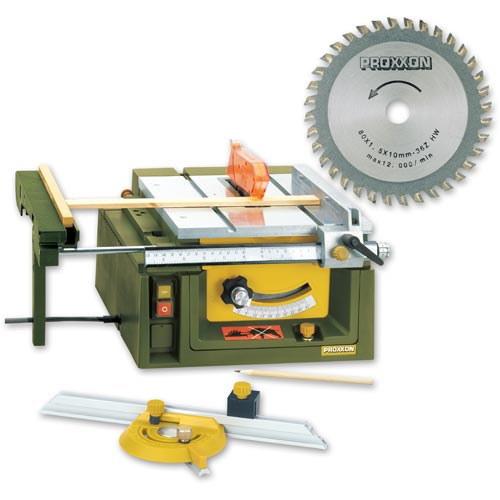 Proxxon FET Table Saw & 80mm Saw Blade - PACKAGE DEAL