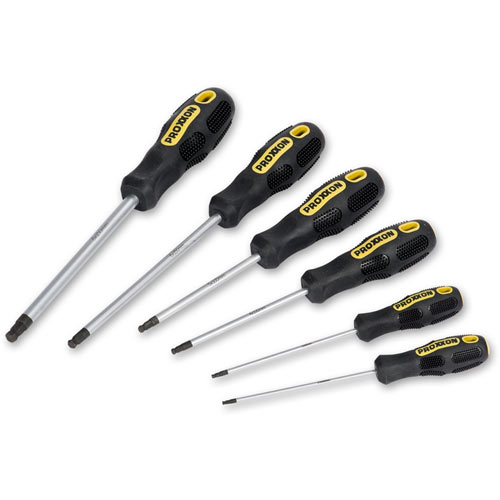 Proxxon Hex Screwdriver Set Male (6 Pce)